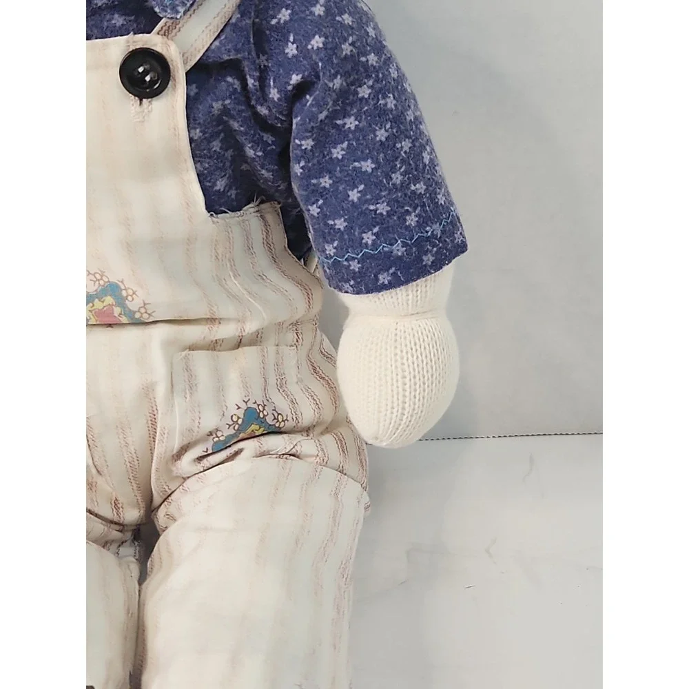 Vtg 80s  Handmade Sock Doll Boy 19.5